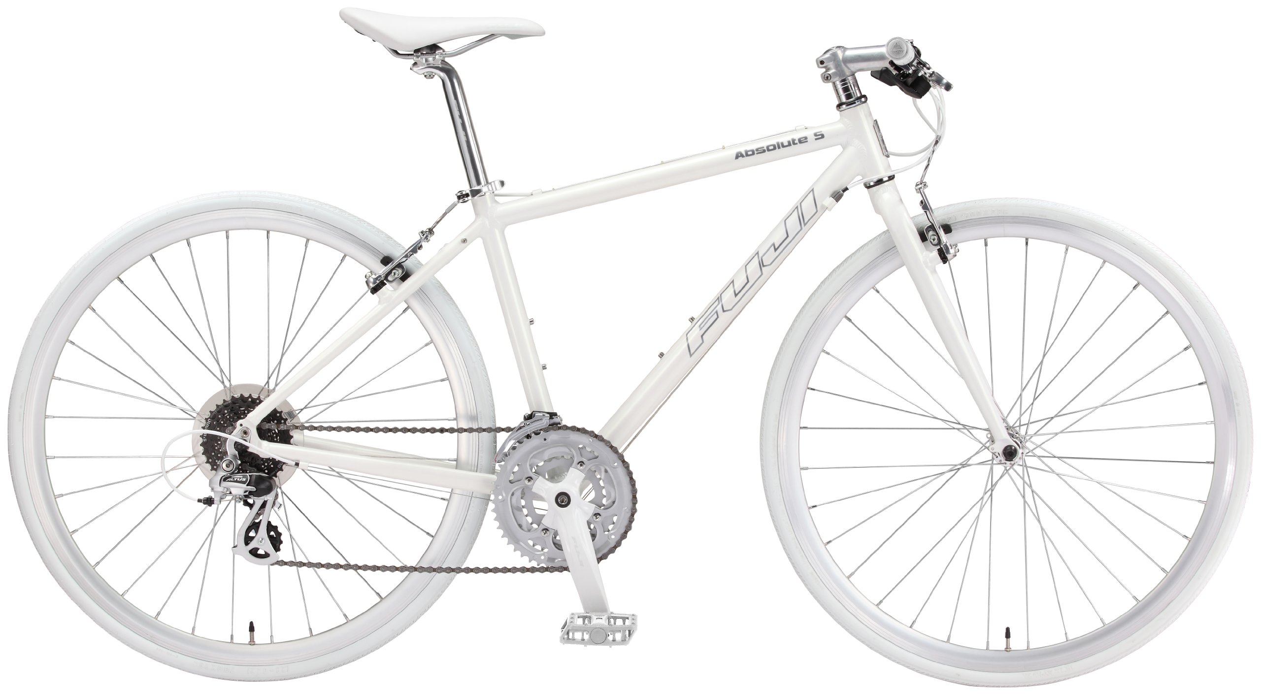 FUJI Absolute S フジ　クロスバイク ホワイト 700C Amazon | FUJI(フジ) ABSOLUTE S 15インチ アルミフレーム