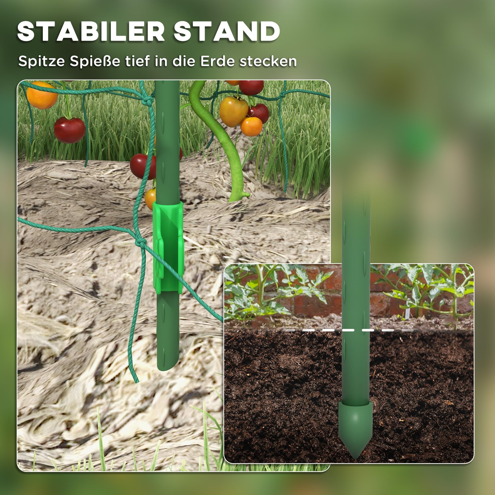 Outsunny Rankgitter Rostfrei Kletterpflanzen 144 x 167 x 206 cm Schwarz | Aus Metall, Rankhilfe, Gurken Spalier, Garten Spalier, Pflanzenspalier für Tomaten, Gemüse, Blumen