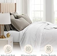 Vista 85 de Southshore Fine Linens® - Vilano® Springs - Par de fundas de almohada plisadas, color verde azulado, estándar (Queen)