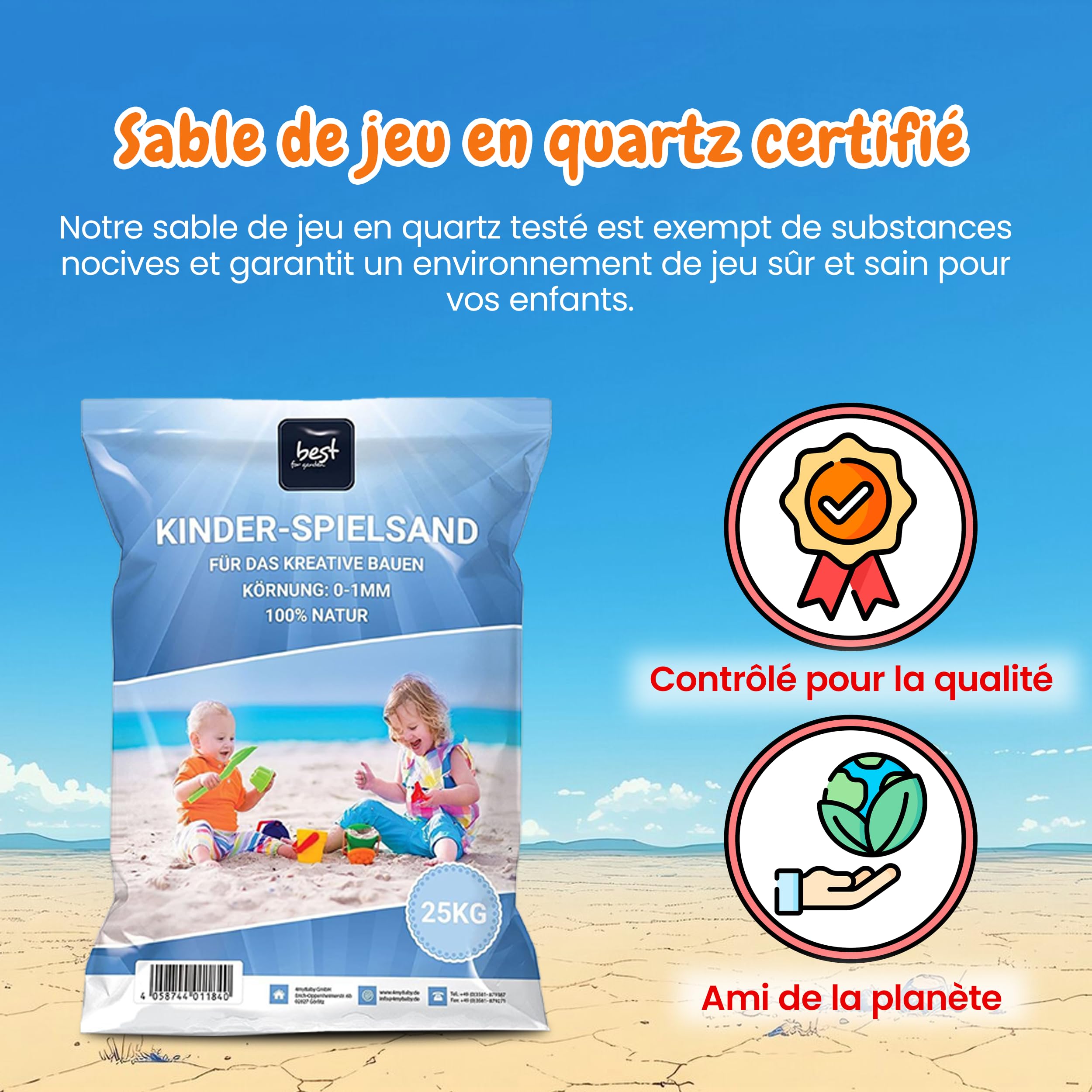 Sable de Jeu 25 kg