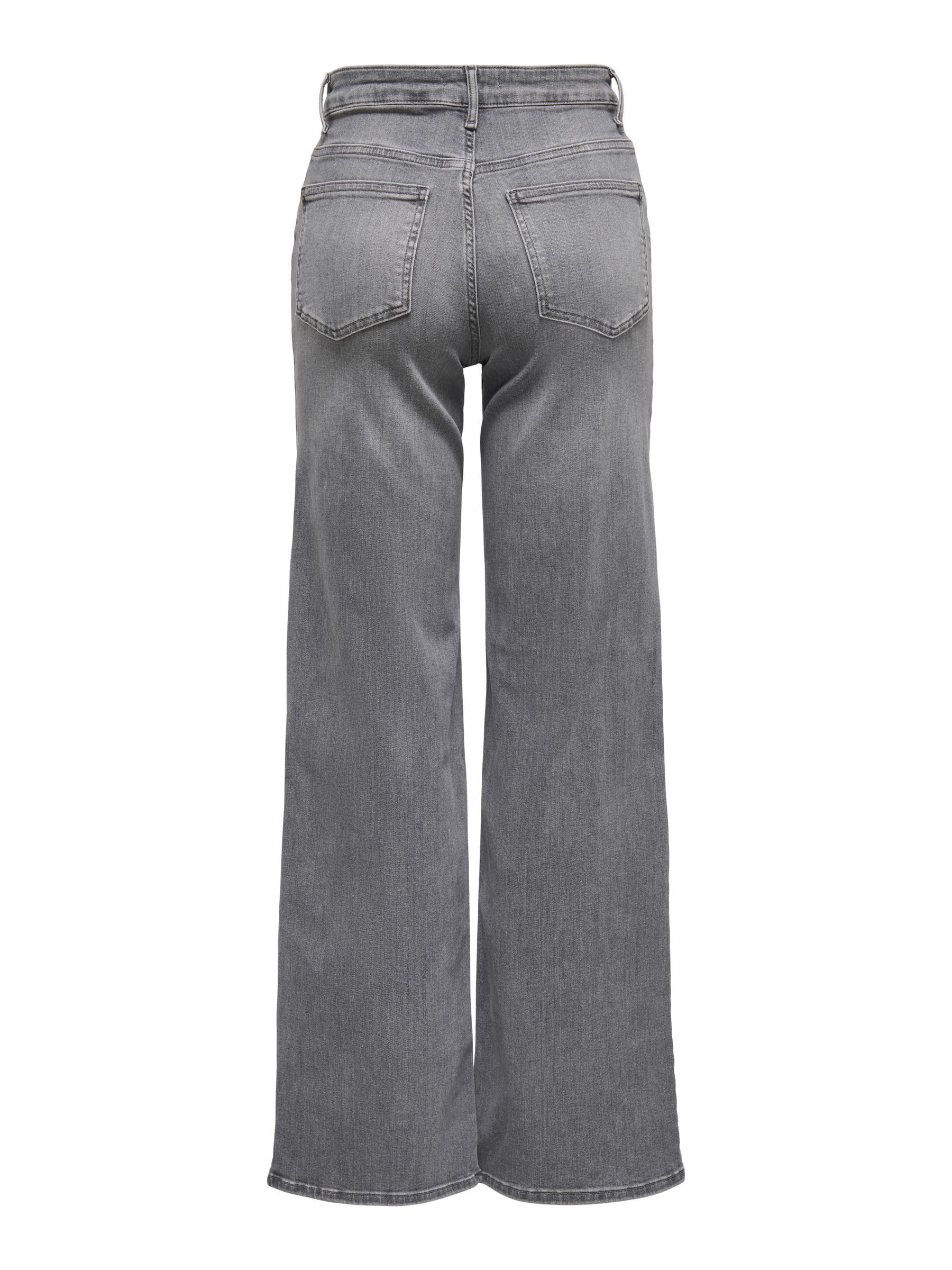ONLY Female Jeans mit weitem Bein ONLMADISON Hohe Taille Weiter Beinschnitt Jeans
