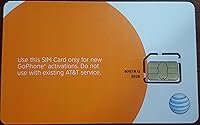 Vista 2 de AT&T Tarjeta SIM, compatible con servicio celular AT&T prepago (GoPhone) y pospago AT&T (Micro)