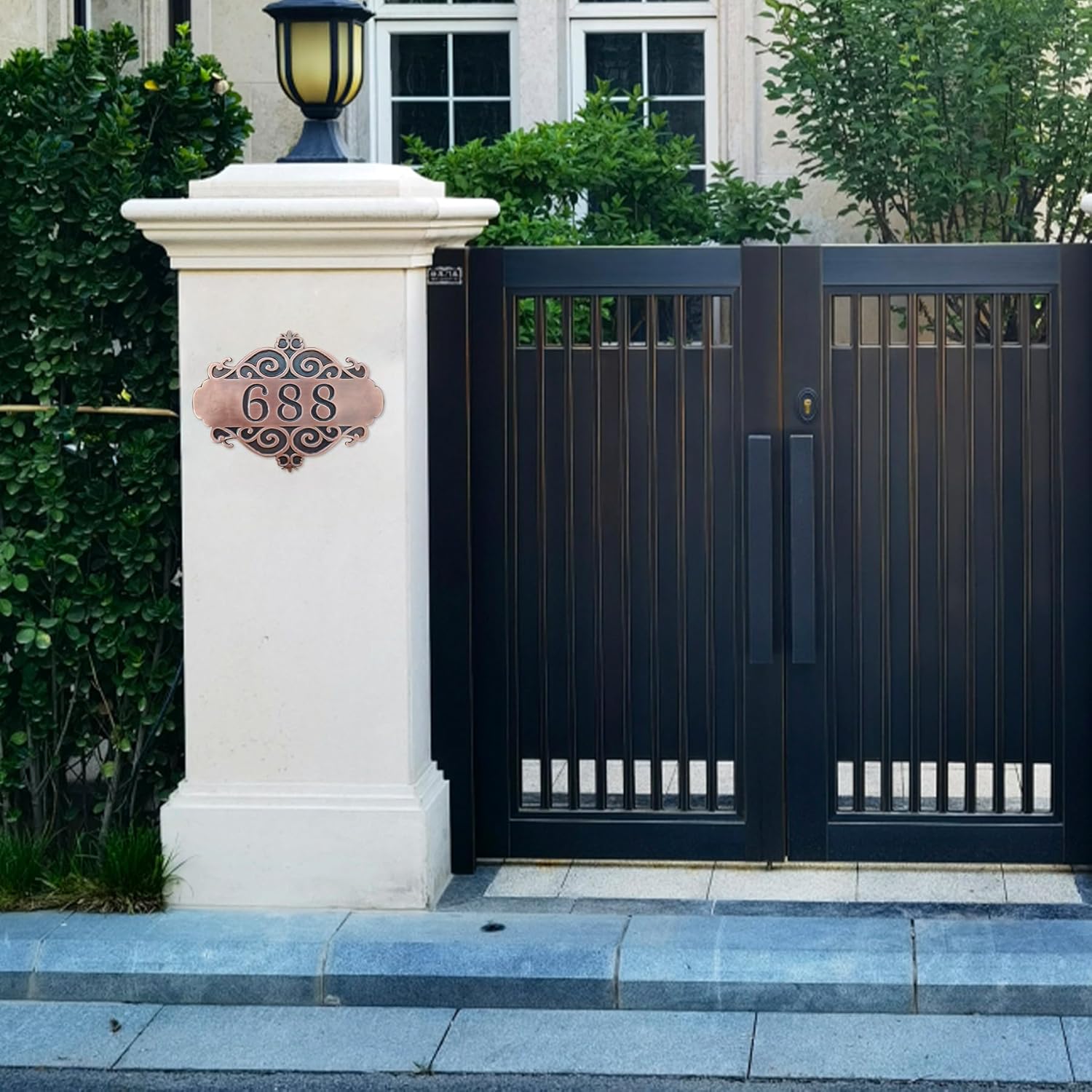 Personalized copper House Numbers for Outside, Custom copper Metal Address Sign, Personalized Address Sign, Outside Modern Handmade House Number Plaque,House Number for Outside