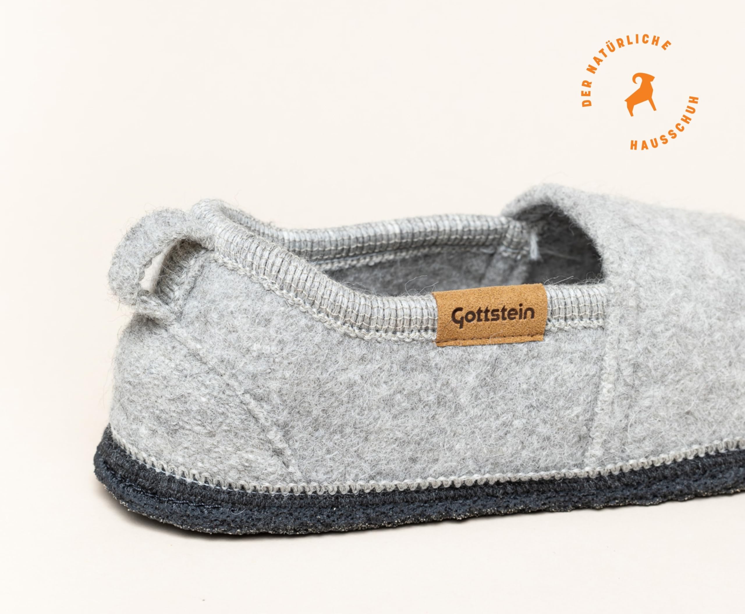 Gottstein Alpaka Slipper Homely für Damen & Herren - Hausschuh aus 100% Alpaka-Wolle