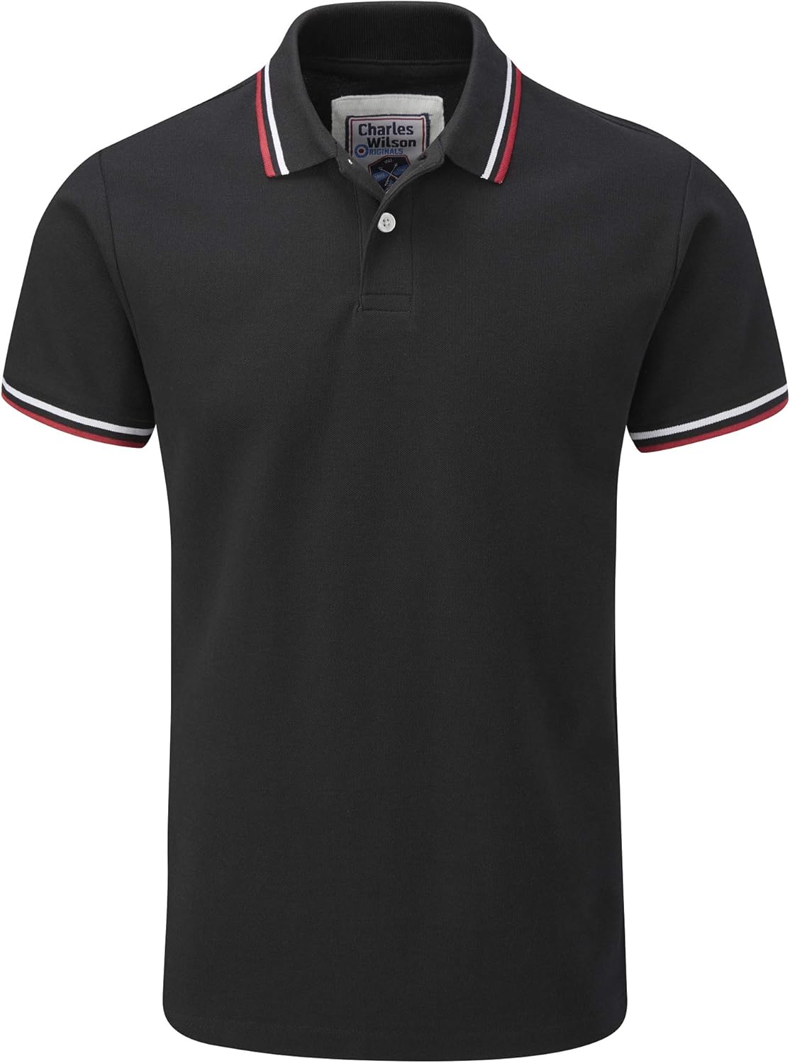 Charles Wilson Contrast Tipped Polo Shirt