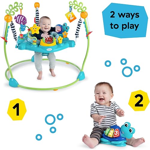 Baby Einstein, Ocean Explorers Curiosity Cove 2-in-1 Educational Activity Jumper and Floor Toy, Ages 6-12 Months - 2