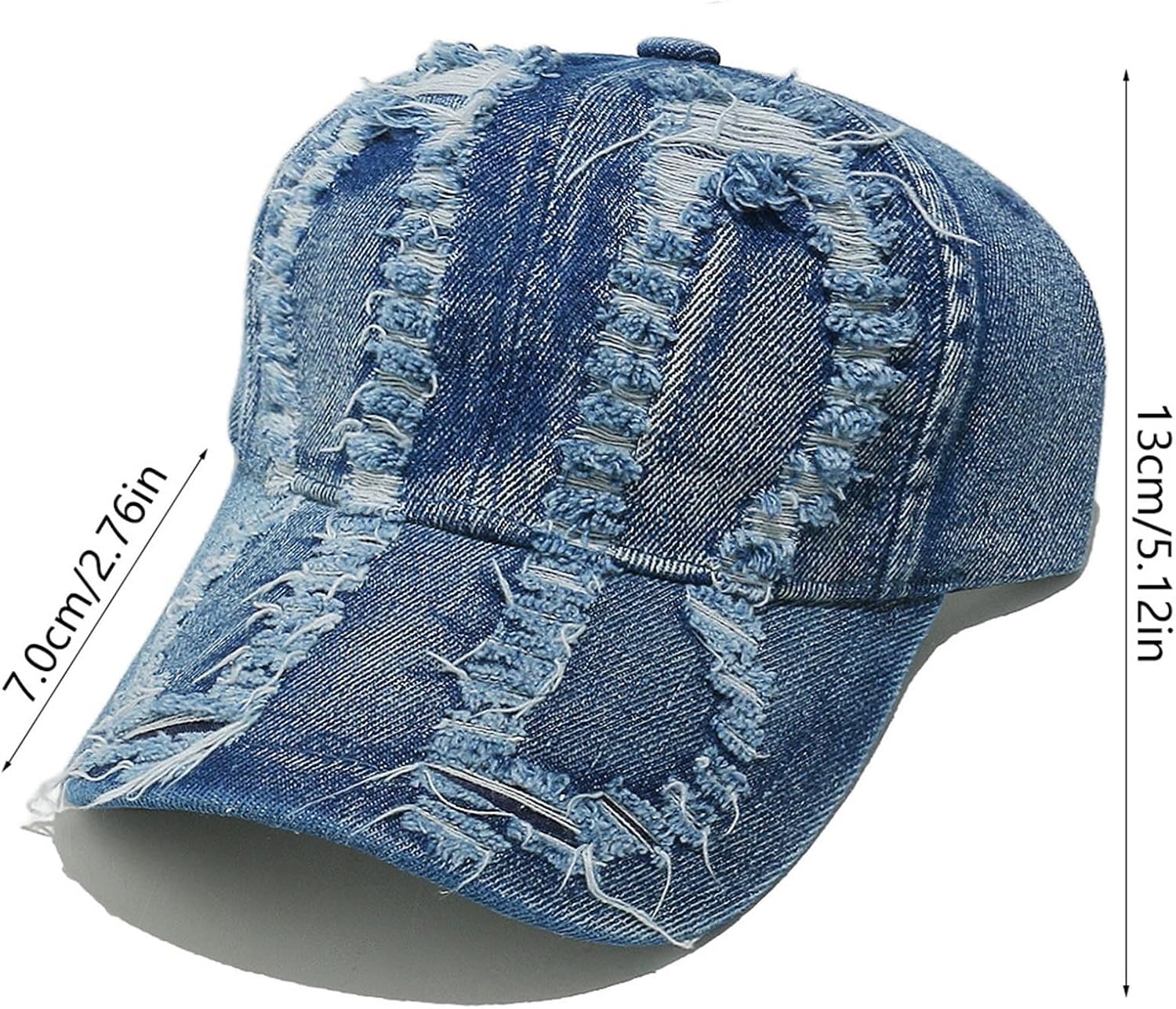 Distressed Baseball Cap for Women Men Vintage Washed Cotton Low Profile Adjustable Dad Hats Fashion Caps