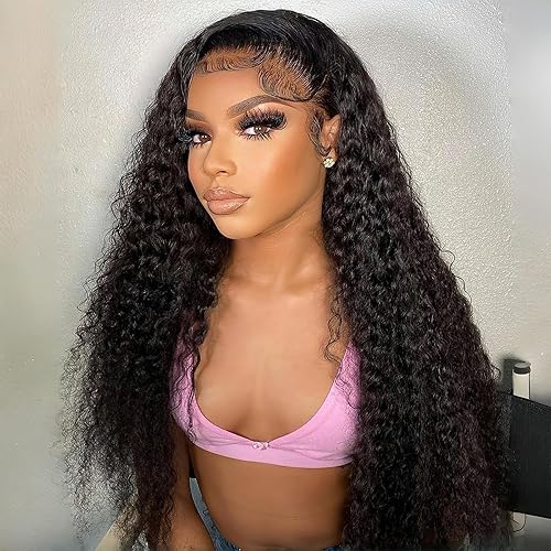 Miniatura 68 de #99J Peluca de diadema burdeos de cabello humano ondulado profundo para mujeres afroamericanas, 150% de densidad, sin encaje frontal, hecha a