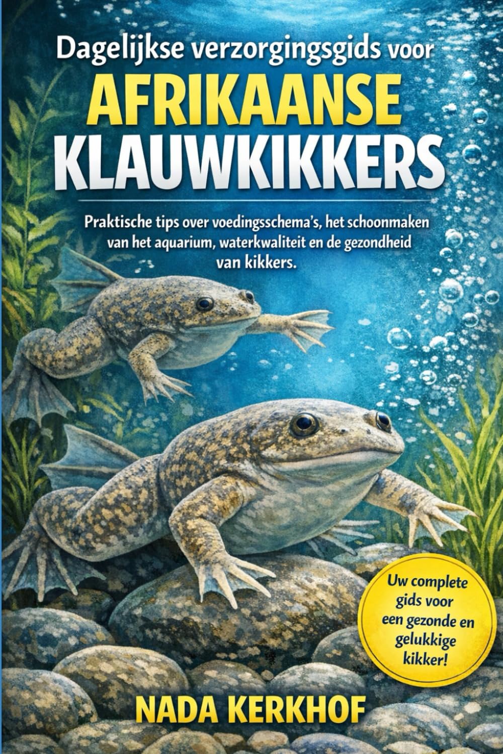Dagelijkse verzorgingsgids voor Afrikaanse klauwkikkers: Praktische tips over voedingsschema's, het schoonmaken van het aquarium, waterkwaliteit en de gezondheid van kikkers.