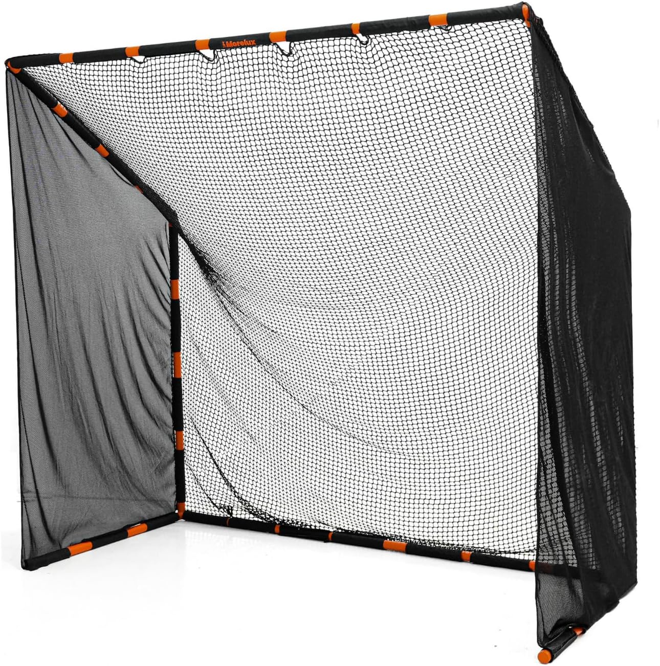 7x7ft Golf Hitting Net: 42 lbs Heavy Duty 38mm Steel Frame with 3/4" High-Density Mesh, Ultra-Stable Professional Practice Net for Backyard & Indoor Use