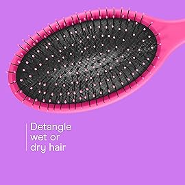 Conair Detangling Hair Brush Set 3 Pack, For Wet, Dry and All Hair Types, Detangling Brushes for Women in Blue, Pink, and Gray