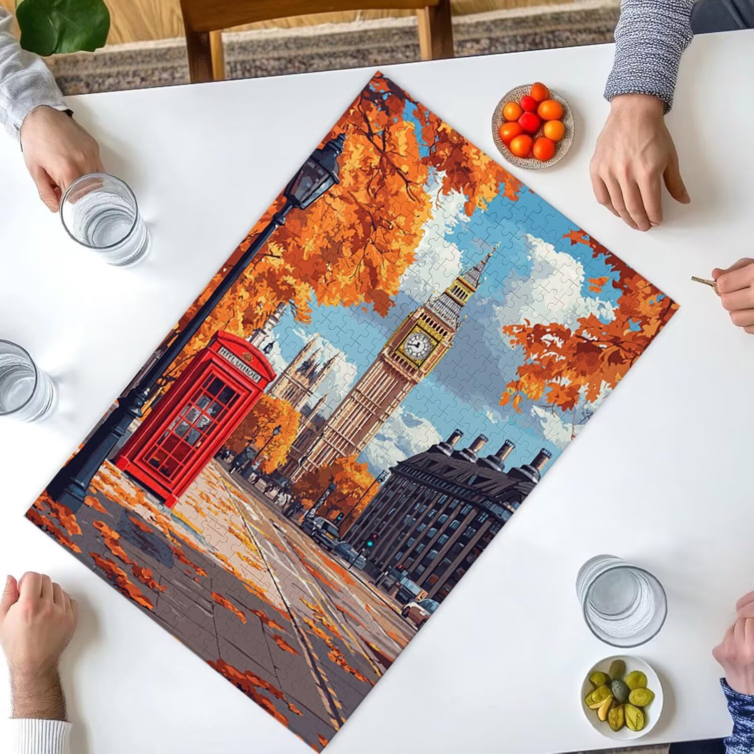 1500 Pezzi di Puzzle, Orologio di Londra1500 Pezzi di Puzzle per Adulti, Regalo di Anniversario, Regalo di Natale, Decorazione Della Casa, Prevenzione Della Degenerazione Cerebrale Negli Anziani v549