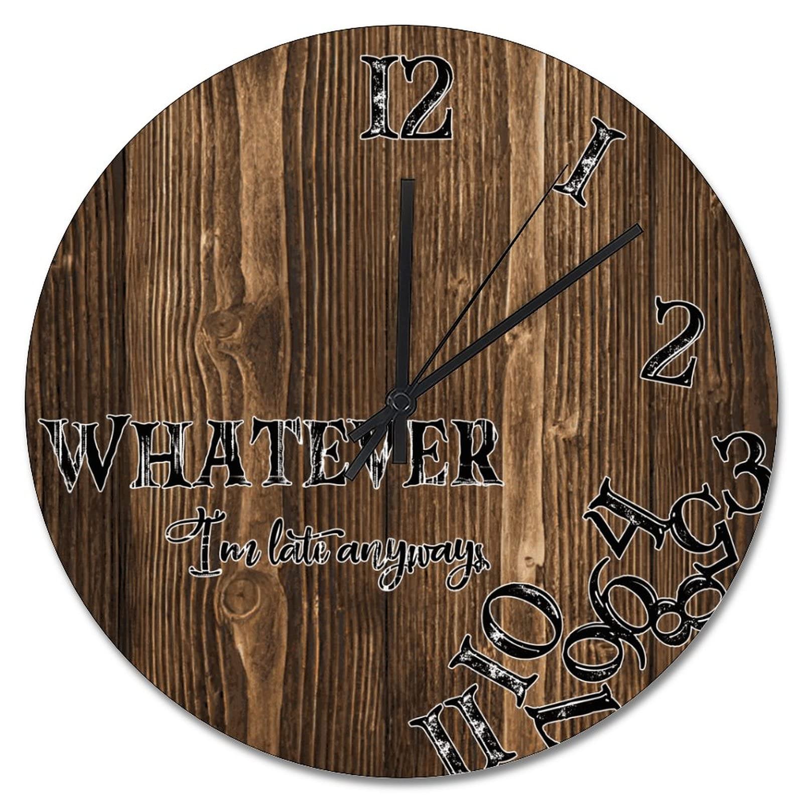 Horloge murale vintage marron pour une ambiance maison cosy
