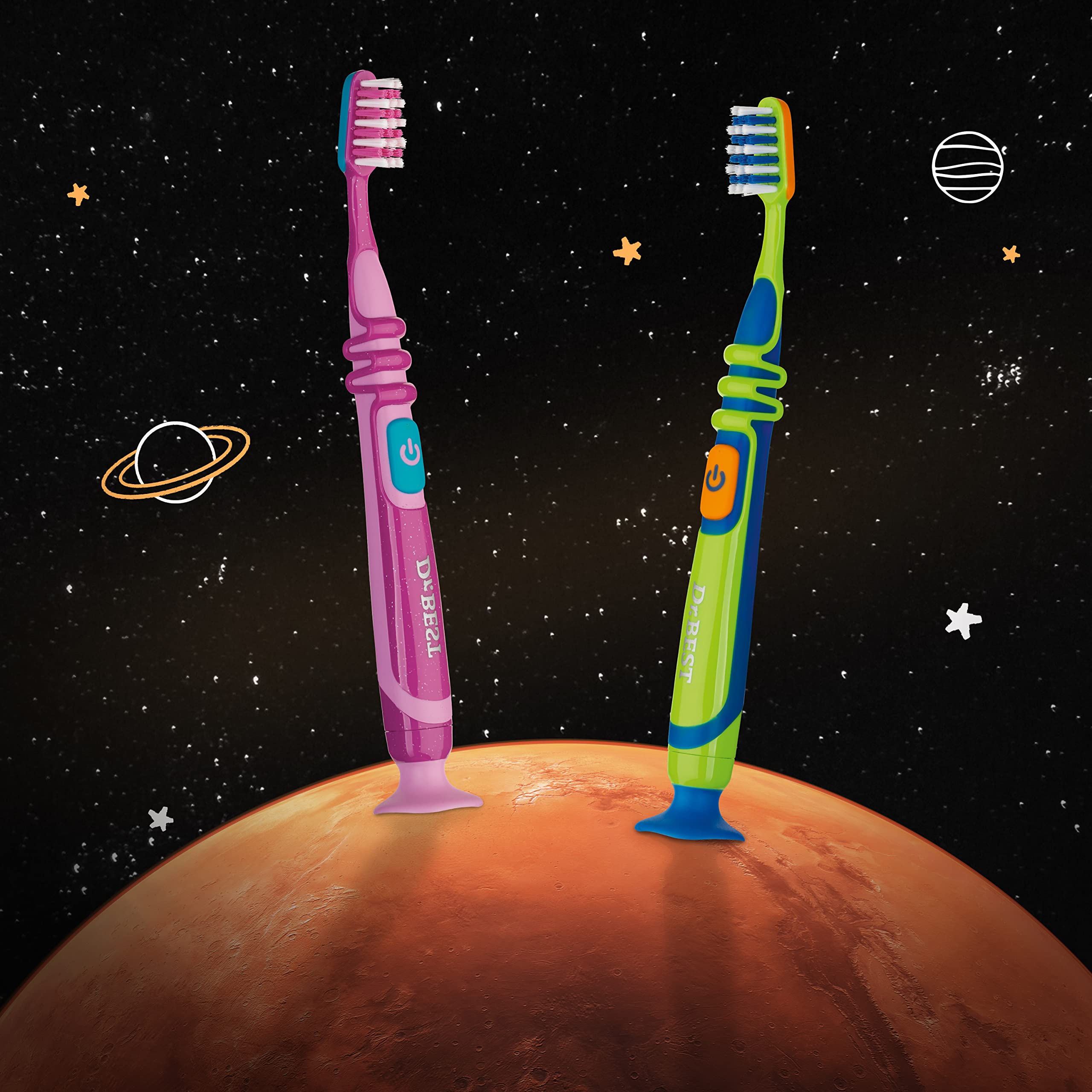 Dr.BEST Vibration Junior Toothbrush, Soft (Pack of 1) with Longer Extra  Soft Special Bristles for Thorough Brushing : Amazon.de: Health & Personal  Care