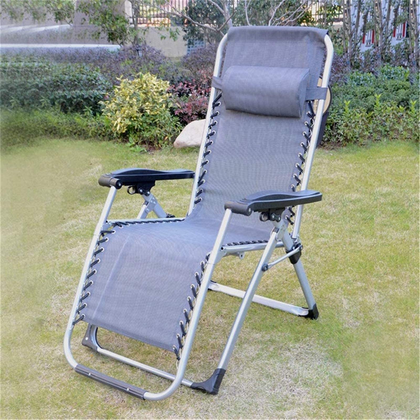 WOTZOV Recliner Deck Chair Heavy Duty Chairs Garden Outdoor Patio Sunloungers Reclining Chairs Lounger Deck Chairs Multicolor Optional Sun Lounger Garden Chairs，Bl? 177x68x113