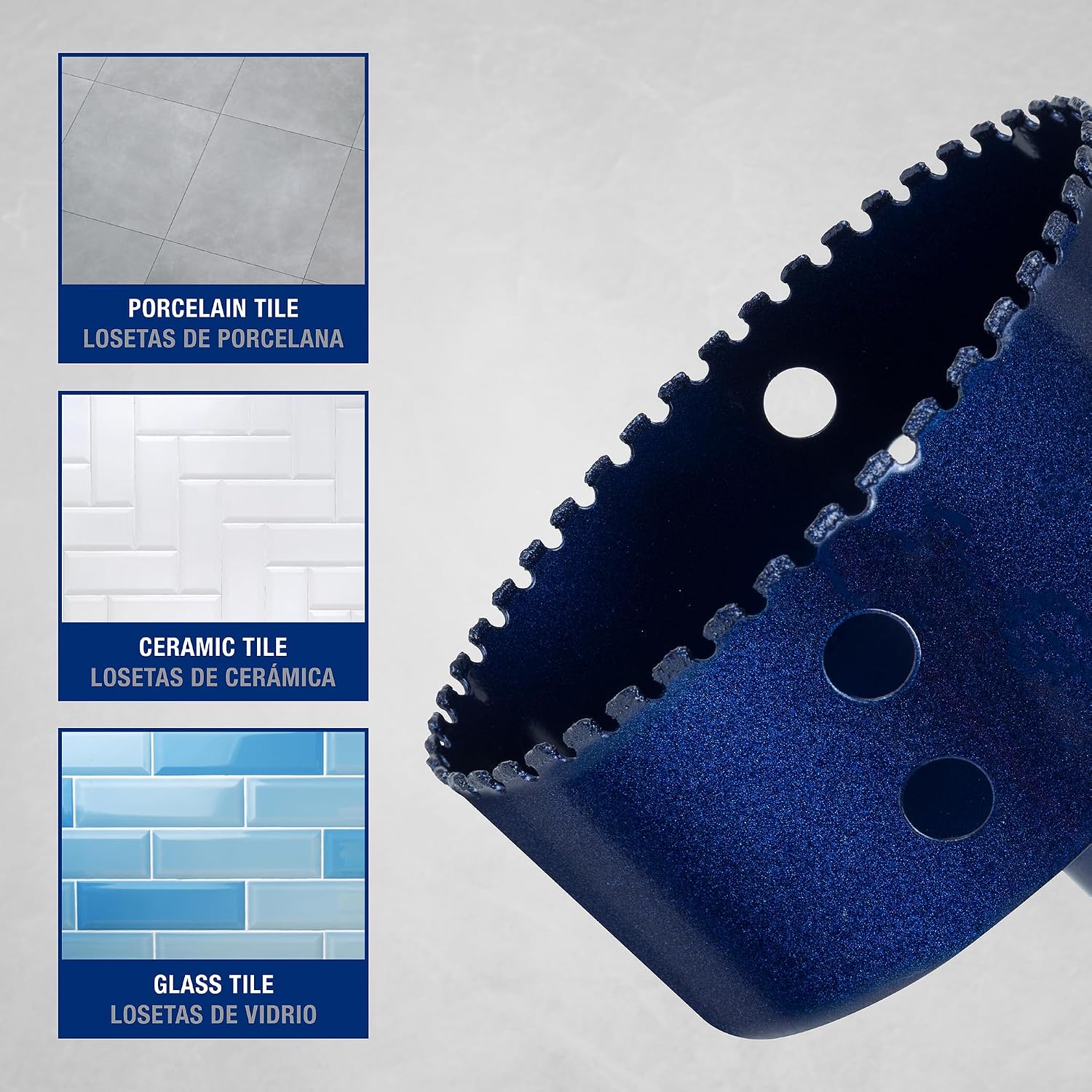 QEP Xtreme 10475 Pro Diamond Grinder Hole Saw 4" (102 mm) Blue