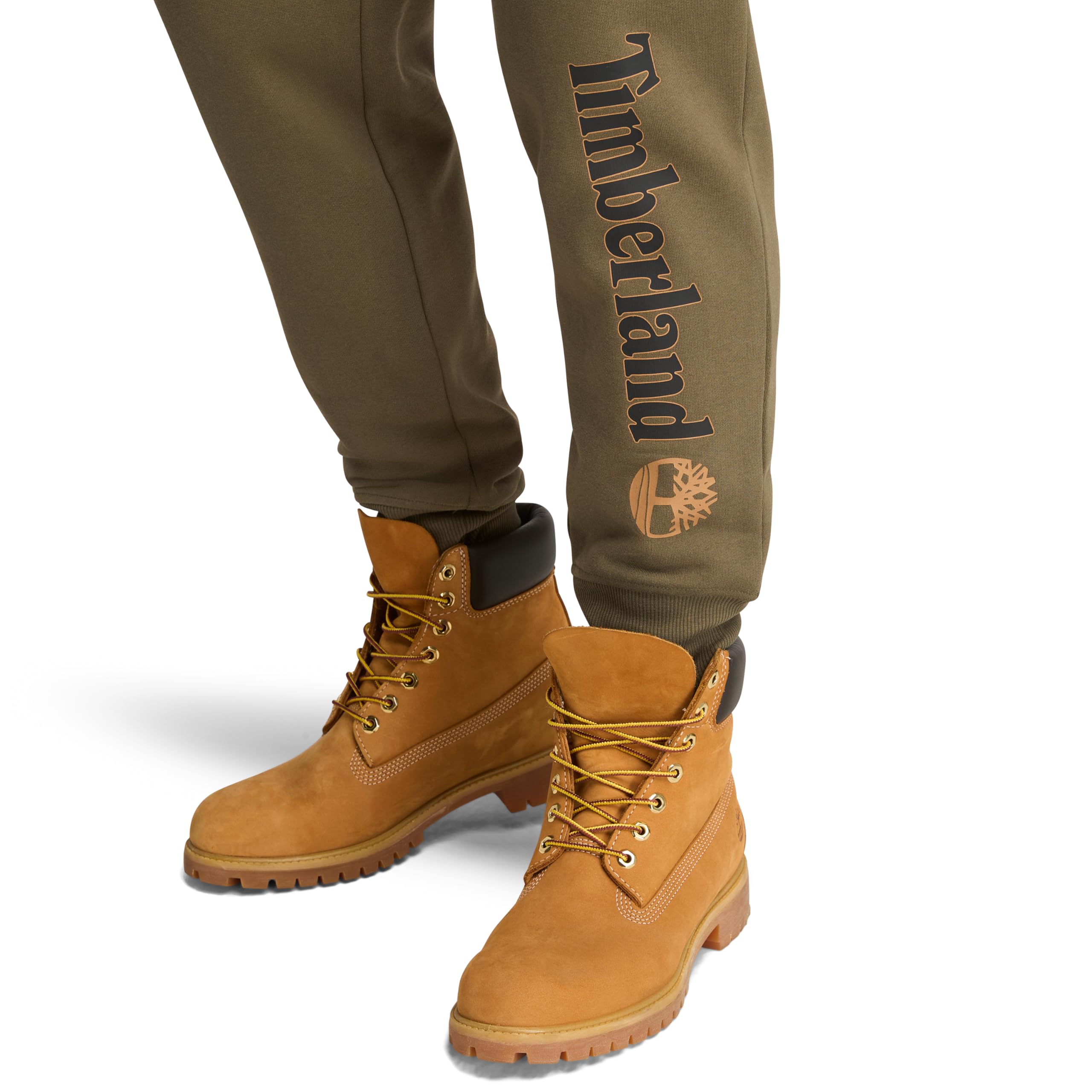 Timberland Men's Kennebec River Brushed Back Sweatpant, Leaf Green, Large