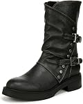 Blowfish Malibu femmes Venise Studded Moto Boot Mid Calf Boot