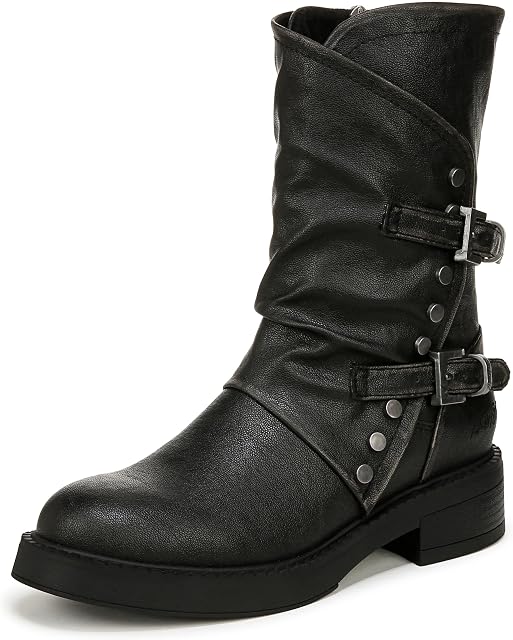 Blowfish Malibu femmes Venise Studded Moto Boot Mid Calf Boot