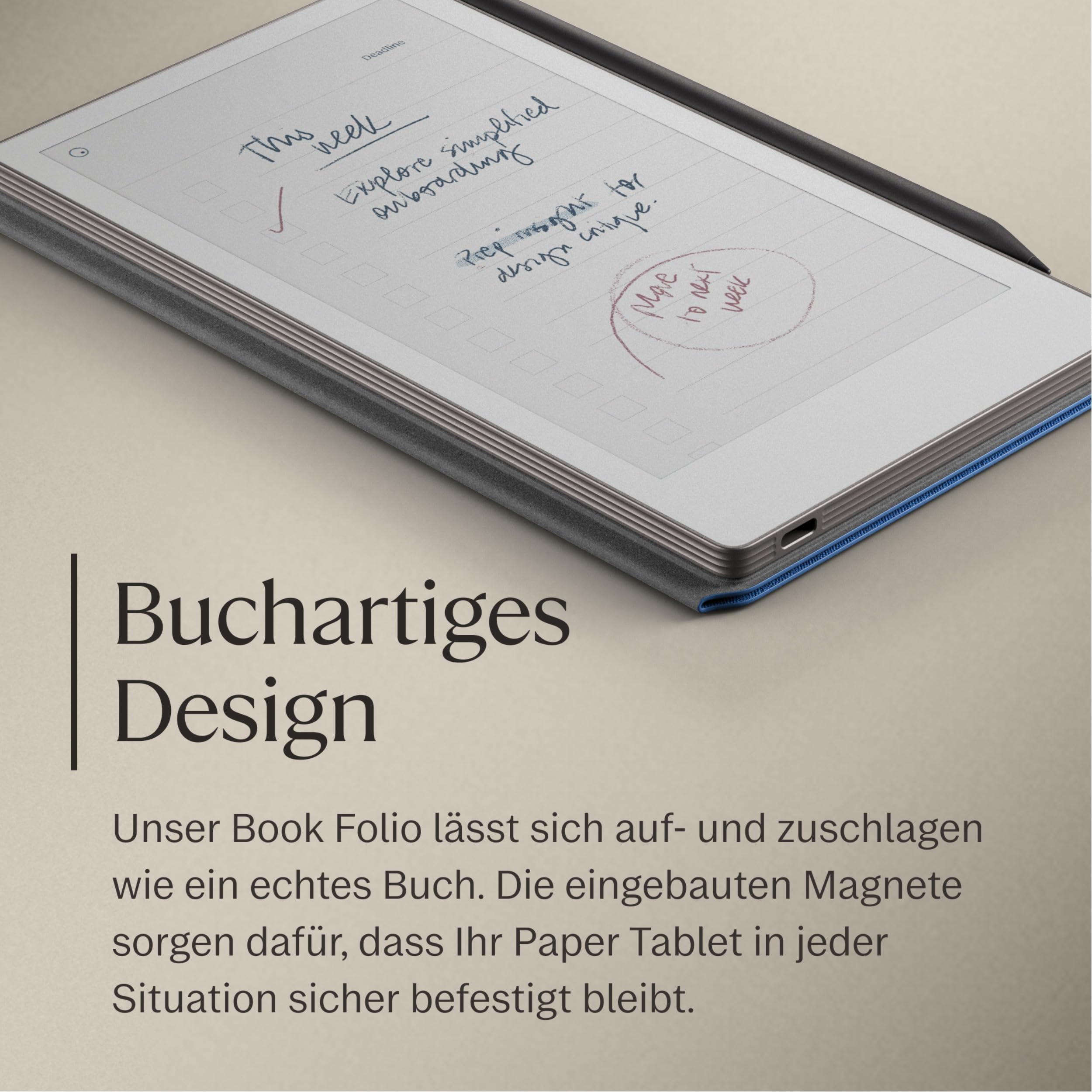 Remarkable Paper Pro Move Book Folio – Kobalt 7,3 Zoll – Bild 6