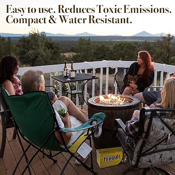 Duraflame Fire Starter for Indoor and Outdoor Use - Quick Ignition Logs for BBQ, Fireplace, Fire Pit and Campfires (48 Pack)