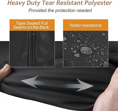 Miniatura 2 de NettyPro Fundas para sillas de patio, impermeables, para muebles de exterior, giratorias, reclinables, mecedoras, para asientos profundos, se adapta