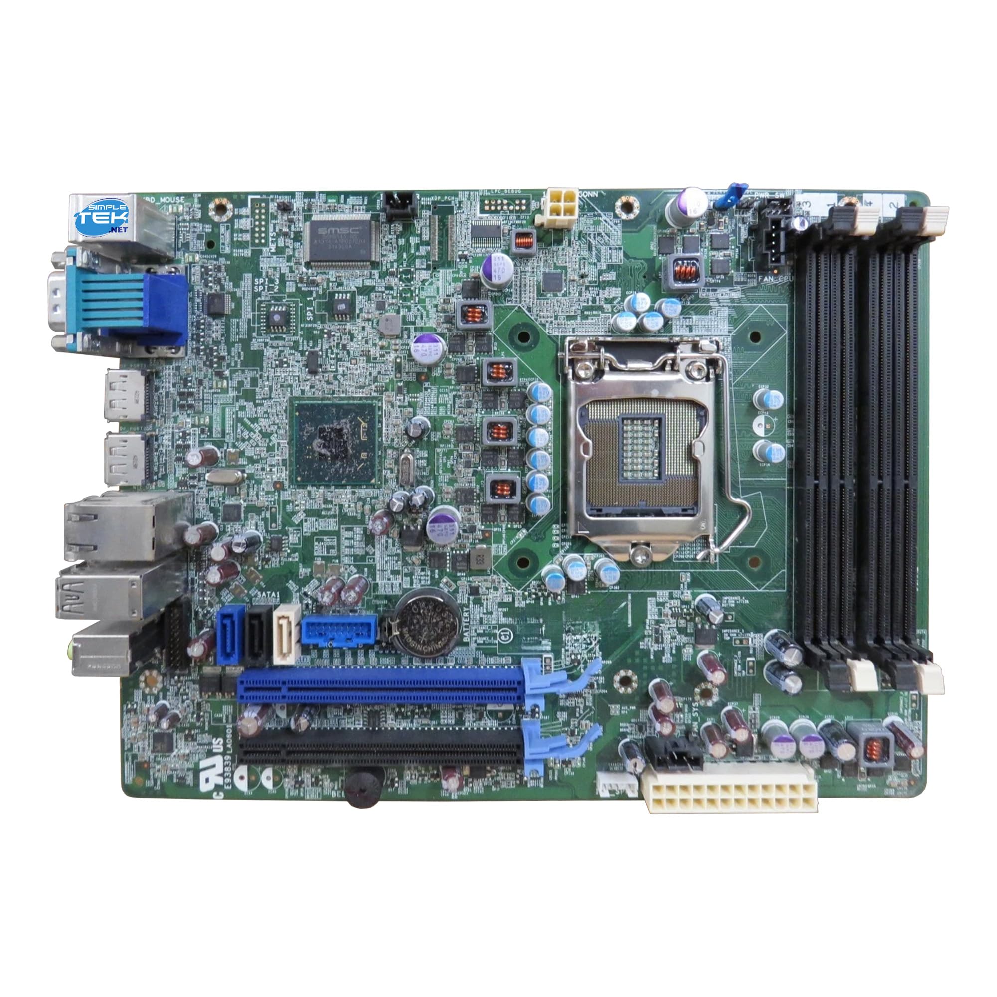 SIMPLETEK - Scheda Madre Professionale per PC Desktop SFF - Socket LGA 1155 - USB, VGA, DisplayPort, Seriale, Ethernet e Audio (Ricondizionato)