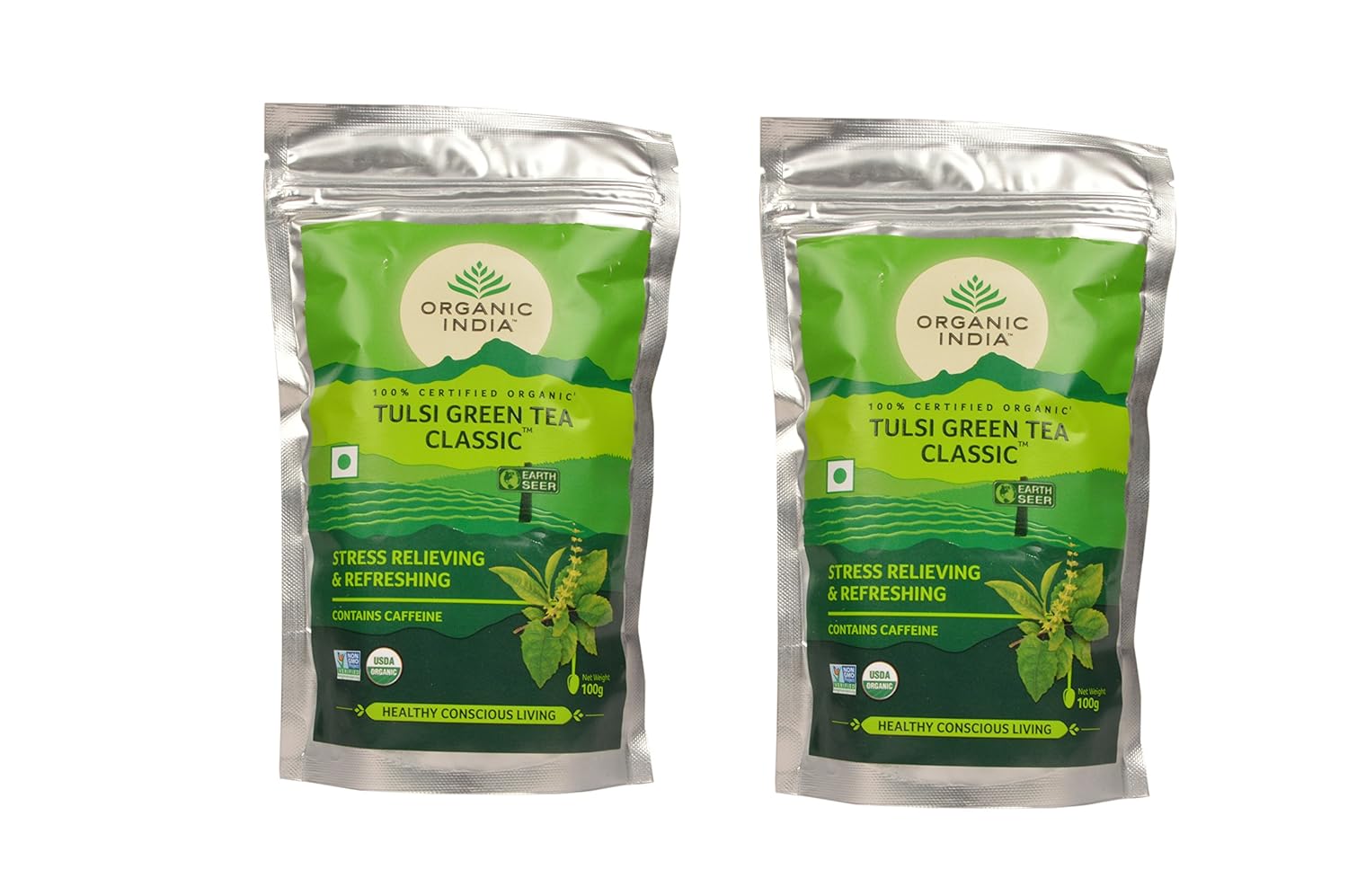 Organic India Green Tea, 2 X 100 g Amazon.in Grocery & Gourmet Foods