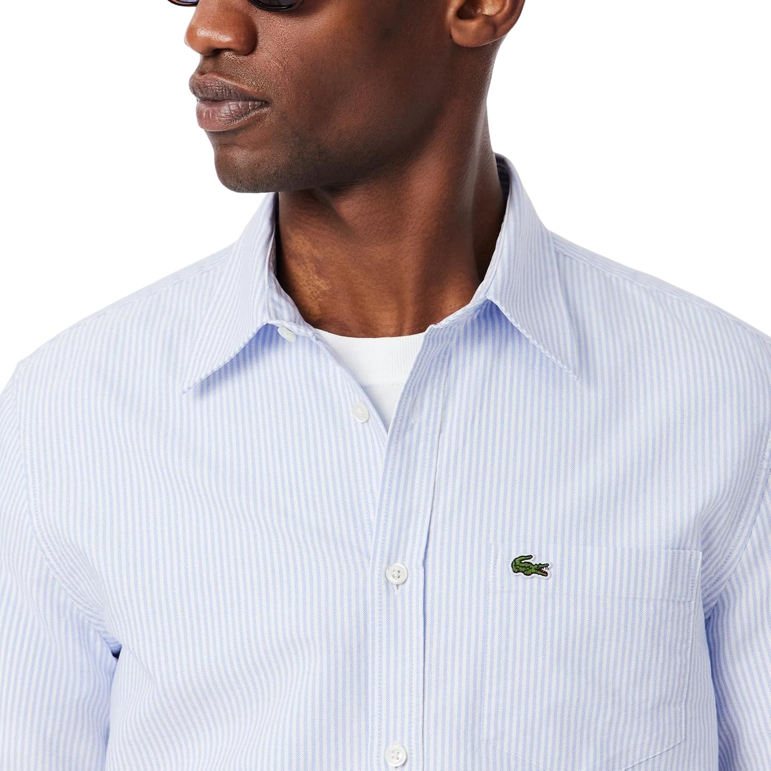 Lacoste Men's Regular Fit Short Sleeved Oxford Shirt