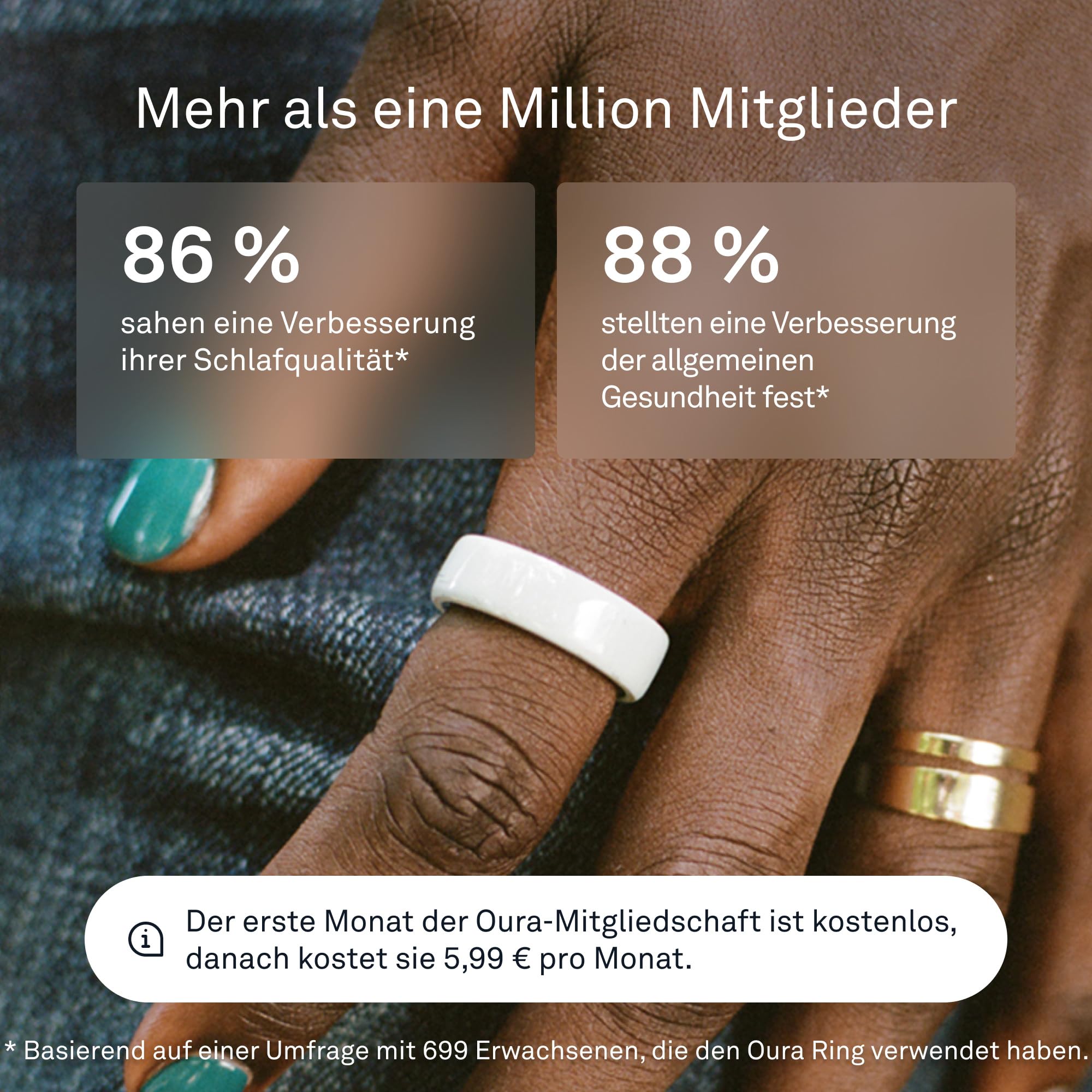 Oura Ring 4 Ceramic – Cloud – Größe 10 – Smart Ring – Bestimme Deine Größe vor dem Kauf