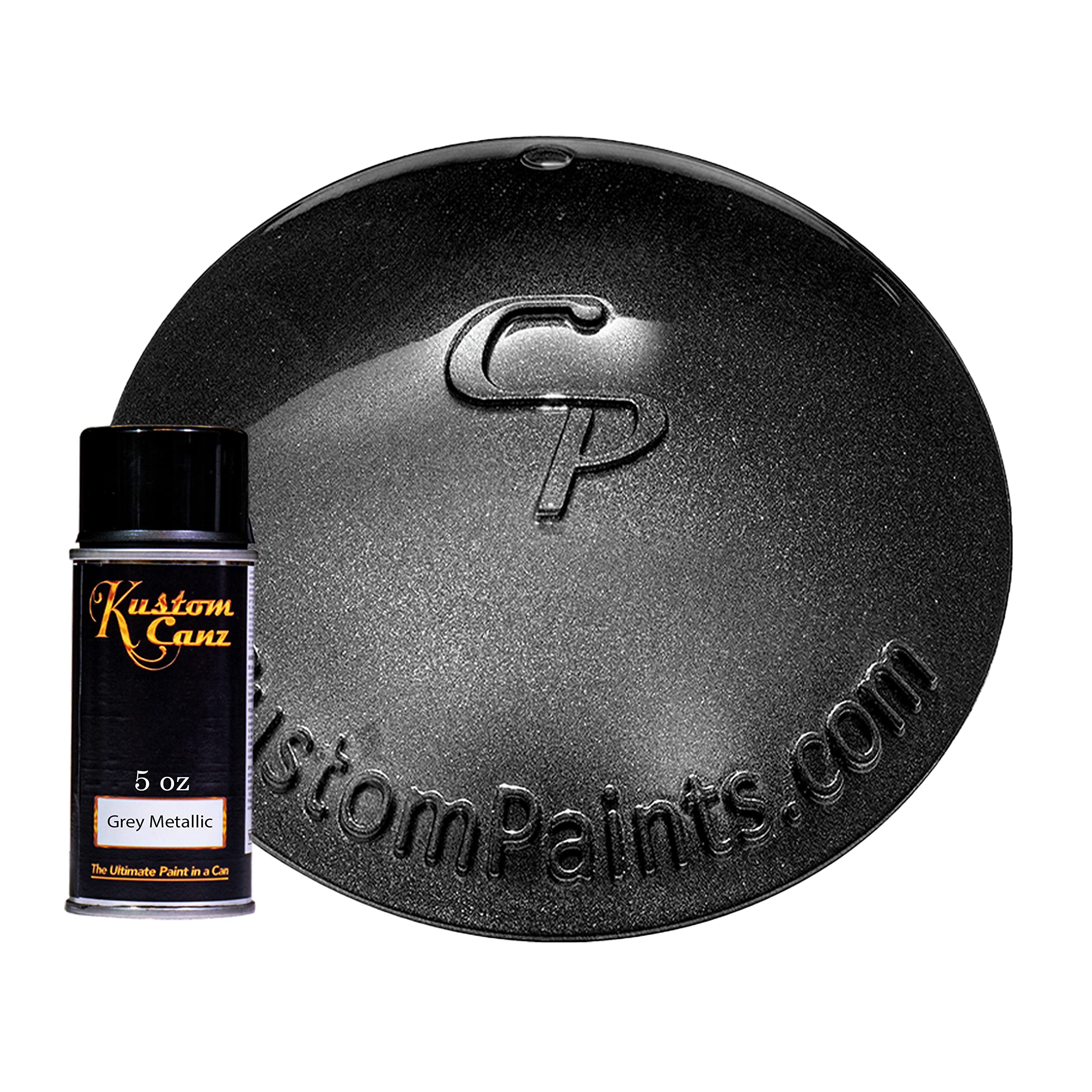 Kustom Canz 5oz Aerosol Can - Base Metallic Grey Urethane basecoat