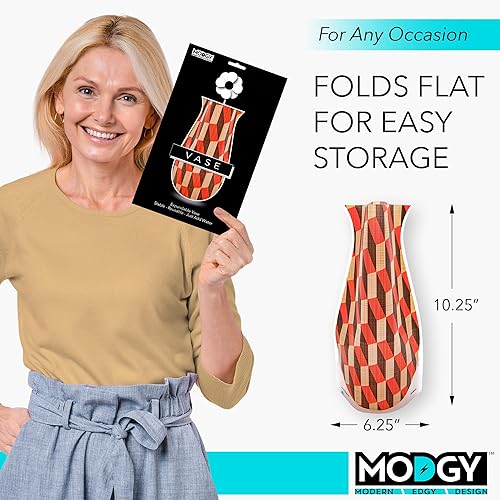 Miniatura 6 de MODGY Florero extensible de plástico decorativo moderno para centros de mesa de flores, decoración de mesa de comedor, sala de estar, baño, oficina,