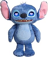 Just Play Disney Stitch Many Moods 14-Inch Interactive Plush with LCD Eyes & 50+ Sounds - Lilo & Stitch Live-Action Movie Inspired Toy for Kids 3+