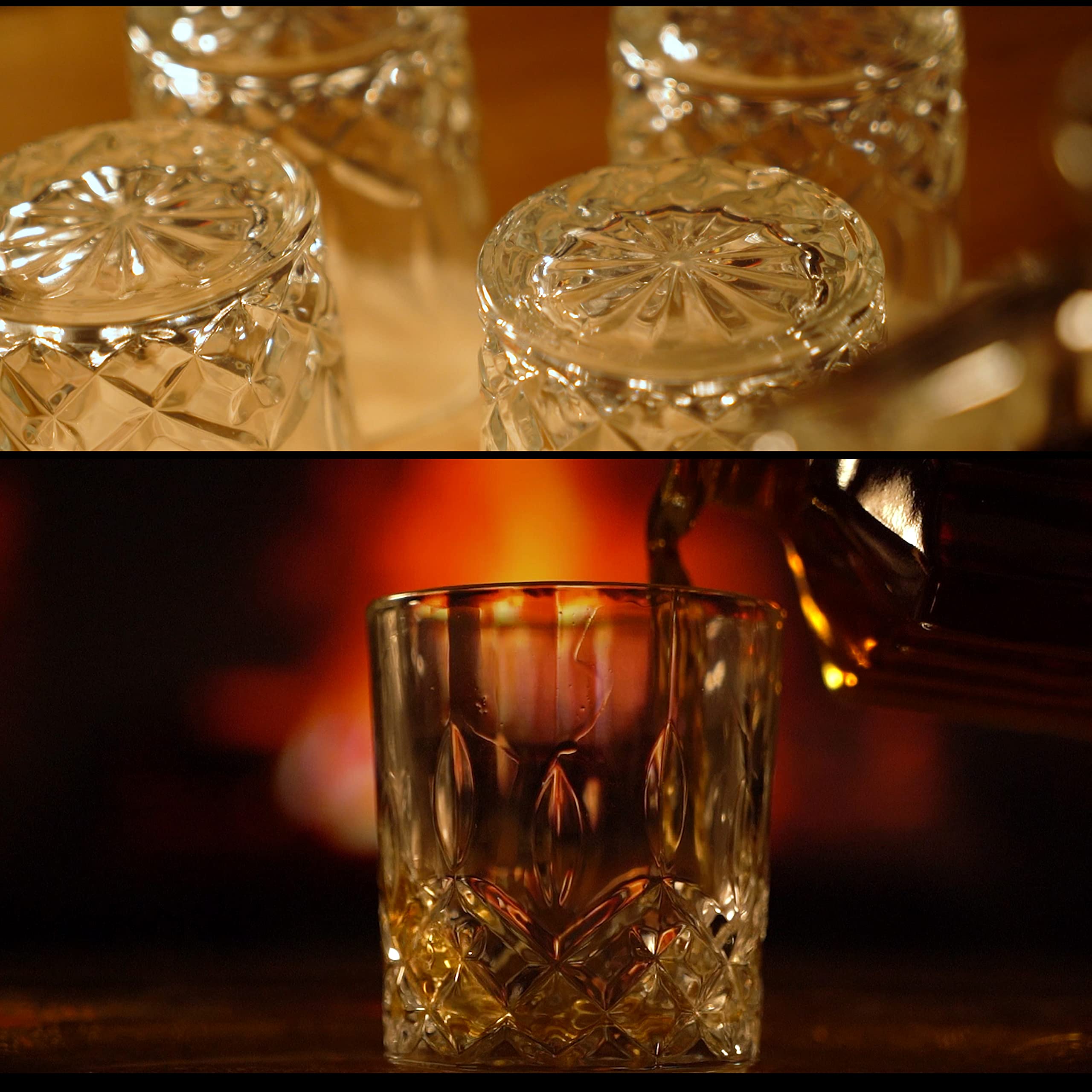 WOMA Set Regalo Whisky: Caraffa E 4 Bicchieri In Cristallo, 5 Pezzi, Elegante E Infrangibile