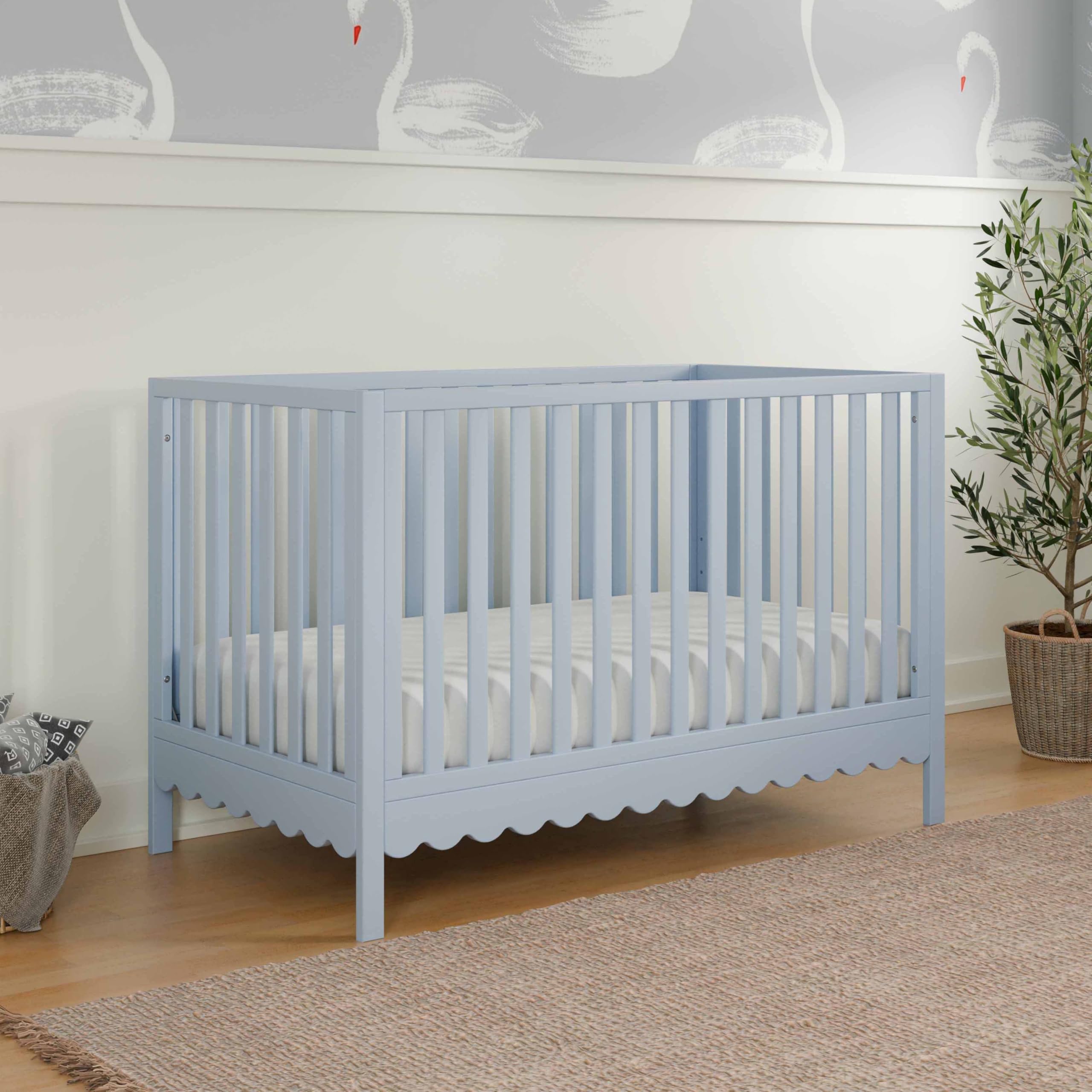Amazon.com : Davinci Sammy Scallop 4-in-1 Convertible Baby Crib