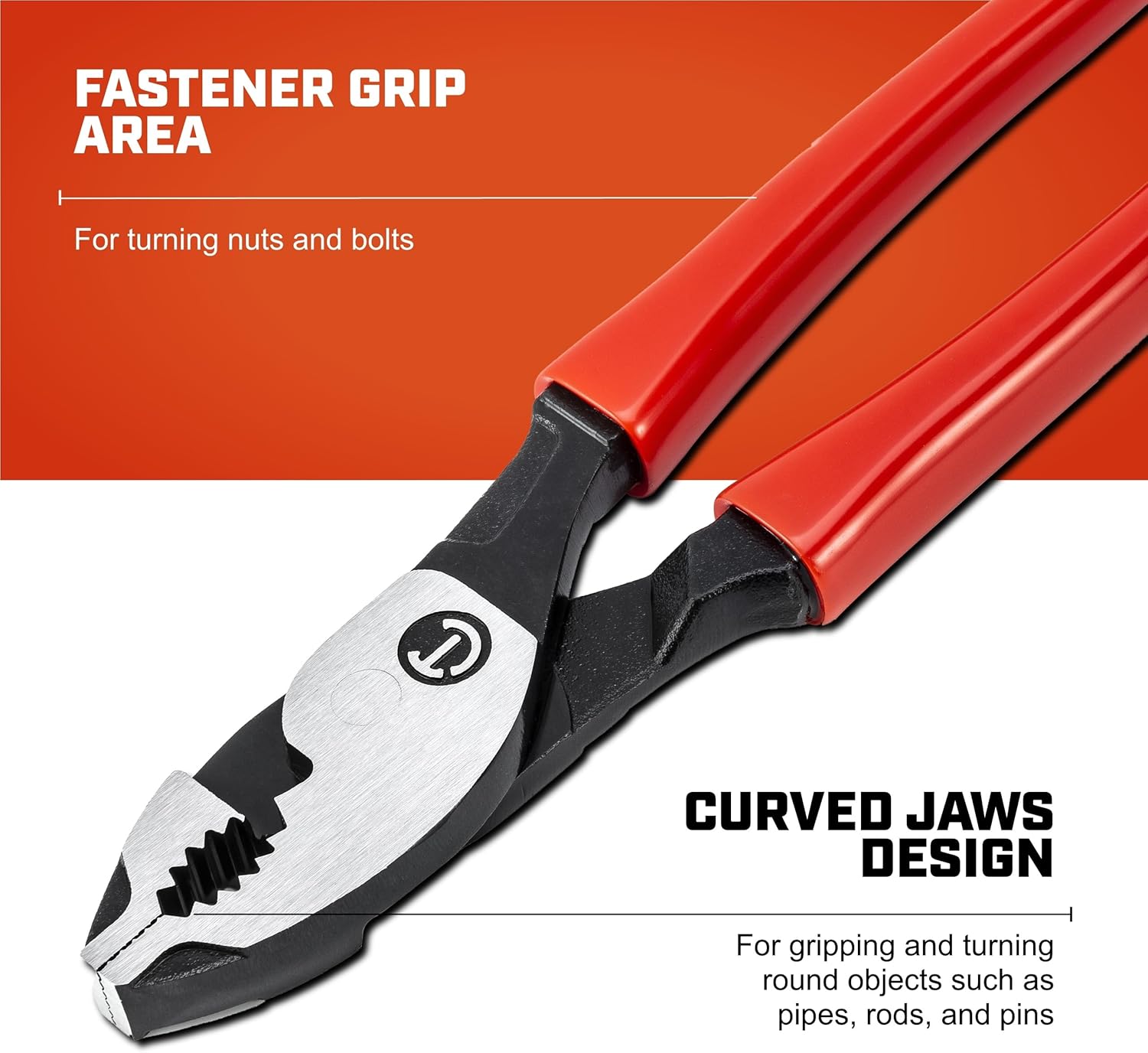 Crescent Z2 Dipped Handle Slip Joint Pliers - Plumbing, Home Improvement Hand Tool with Comfort Grip - 8" - HTZ28