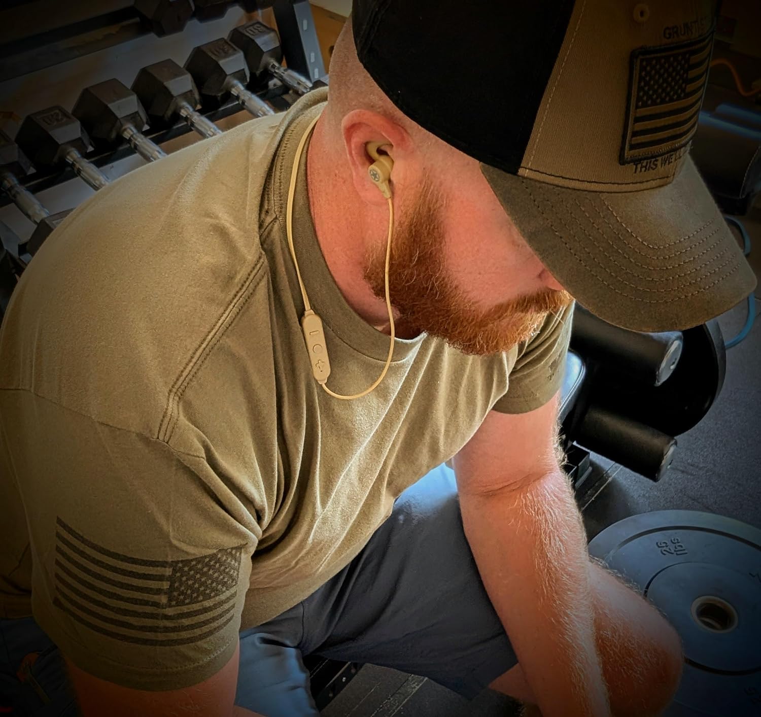 Echo-Alpha-1 | 24hr Battery Life | Lightweight | Neckband Bluetooth Earbuds (Desert) | an American Brand Built to Handle More reps, More Miles, and More of Life - Image 2