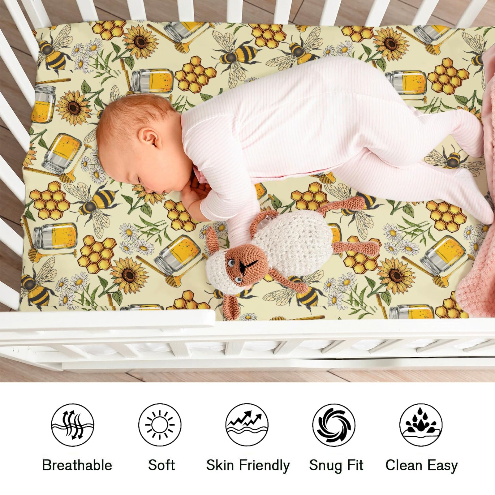 Furniture Honey Bee Baby Bedding Crib Set By Sweet Jojo Designs
