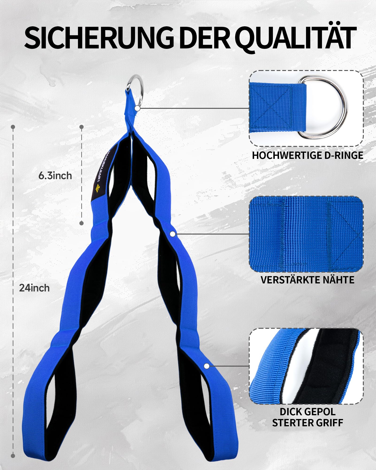 Fitness Equipos De Gimnasio Manueklear Manijas De Cable De Cuerda De Triceps Mayor Rango De Movimiento Cuerda De Traccion De 88765