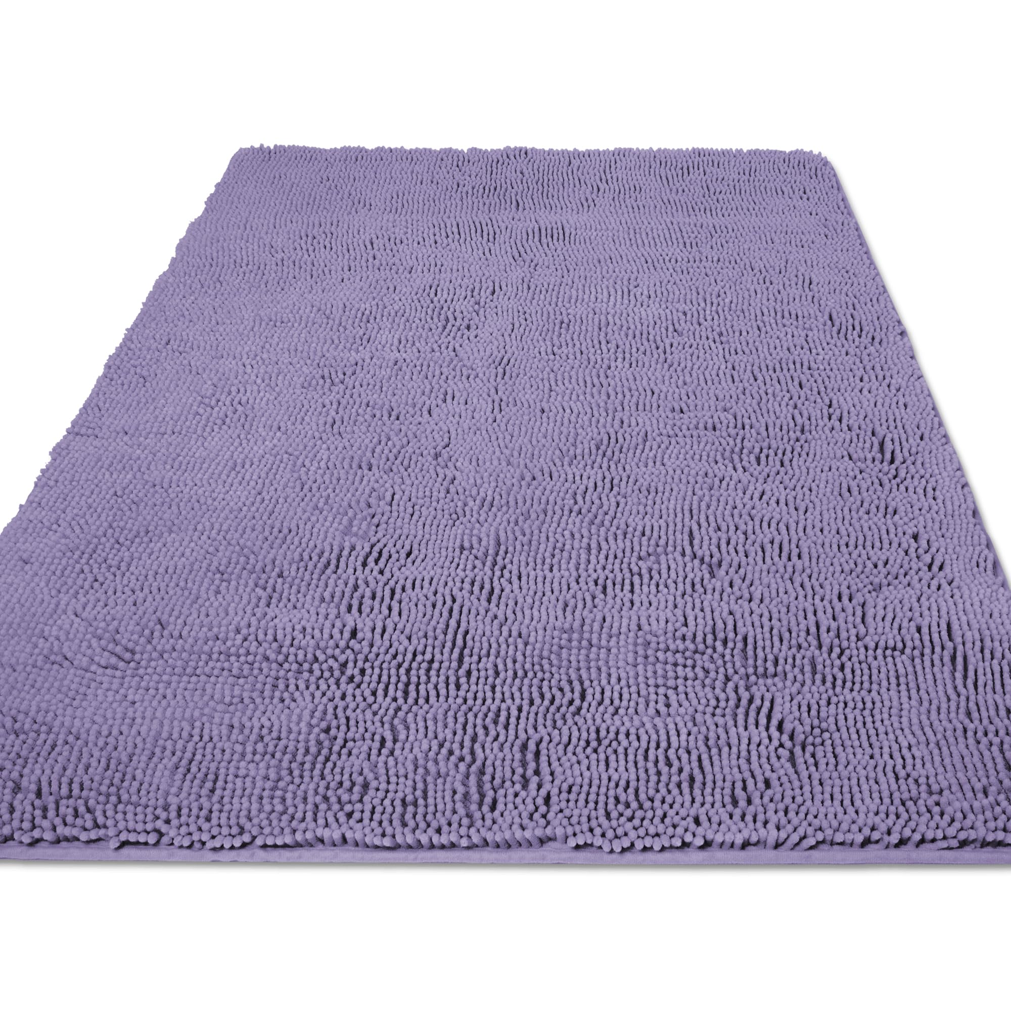Yeaban Large Bathroom Rug 36"x60" โ Thick Chenille Long Bath Mat | Absorbent and Washable Extra Large Bath Rug Non-Slip, Soft Runner Rug for Bathroom, Shower, Sink,Kitchen(Lavender)