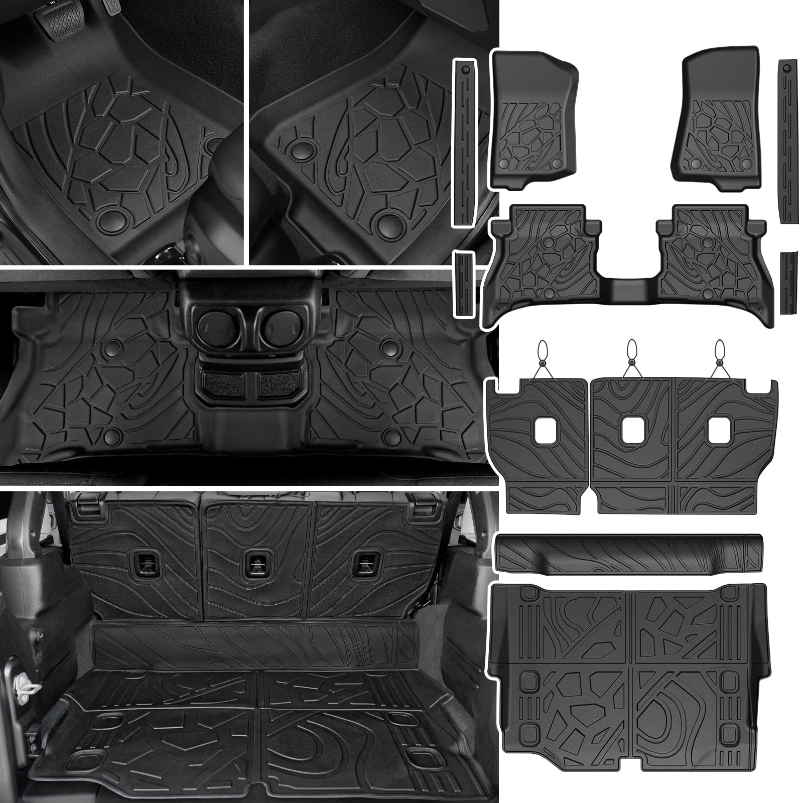 Photo 1 of JOULARISE Floor Mats for Jeep Wrangler JL 4-Door 4XE 2021-2025
