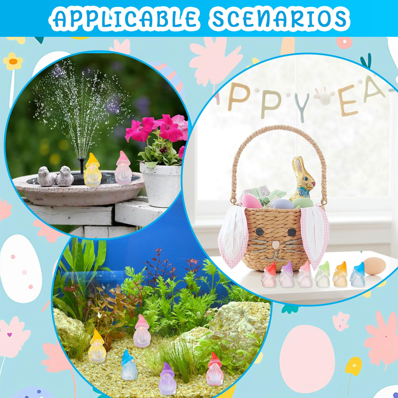 30 sztuk żywiczne świecące miniaturowe krasnale ogrodowe świecące w ciemności figurki ogrodowe krasnale miniaturowe dekoracje krajobrazu