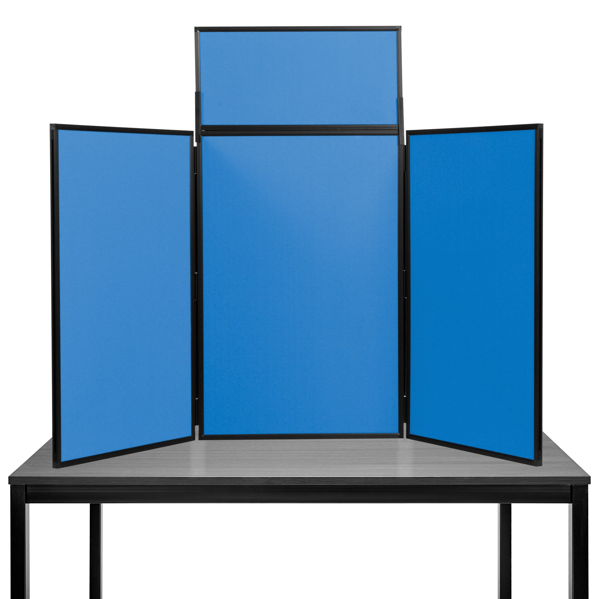 Panelwarehouse Maxi Desktop Folding Display Board Stand Blueberry with Black Frame