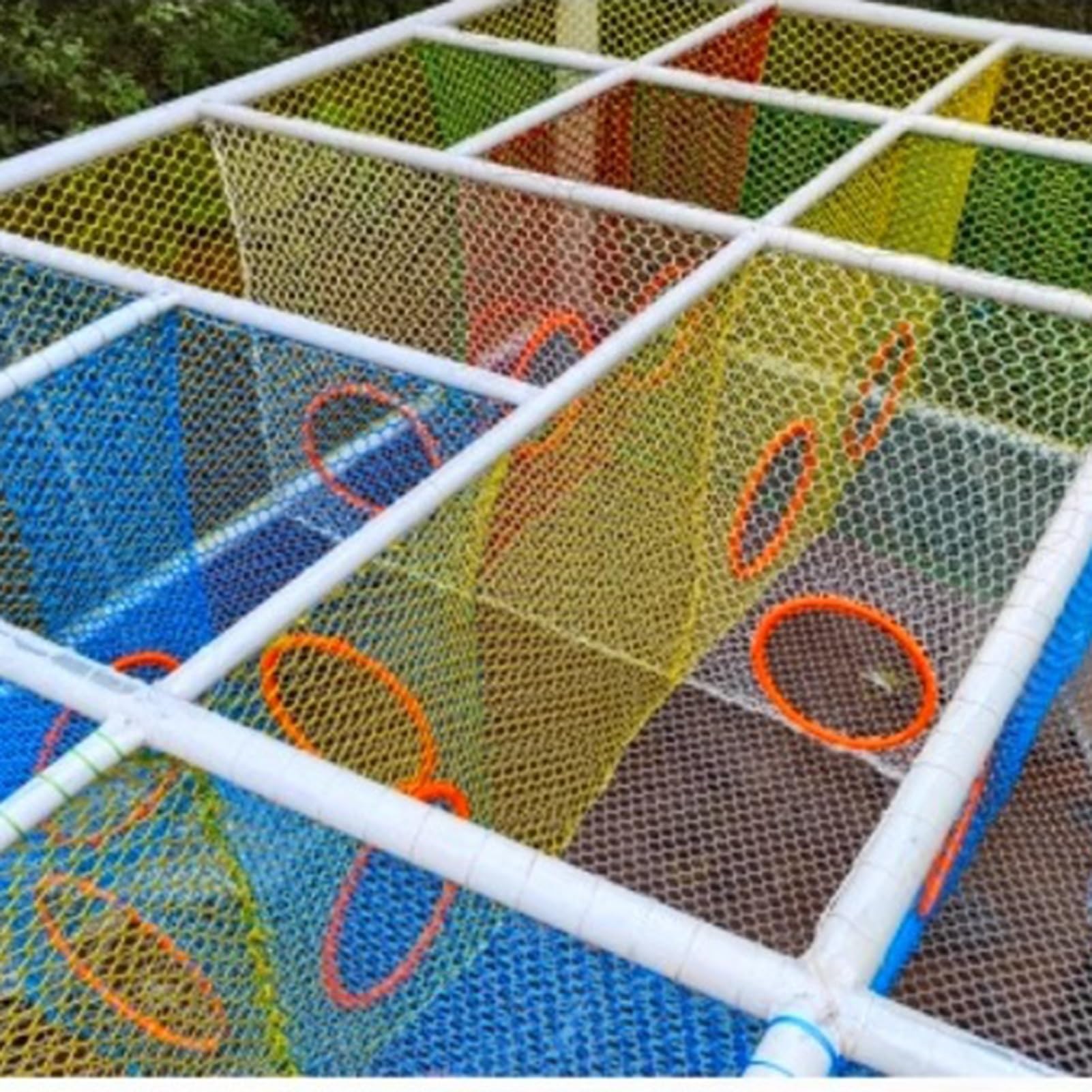 Red de seguridad para balcones y escaleras, malla de protección contra caídas para parques infantiles, tejados y obras de construcción (1 x 1,5 m)