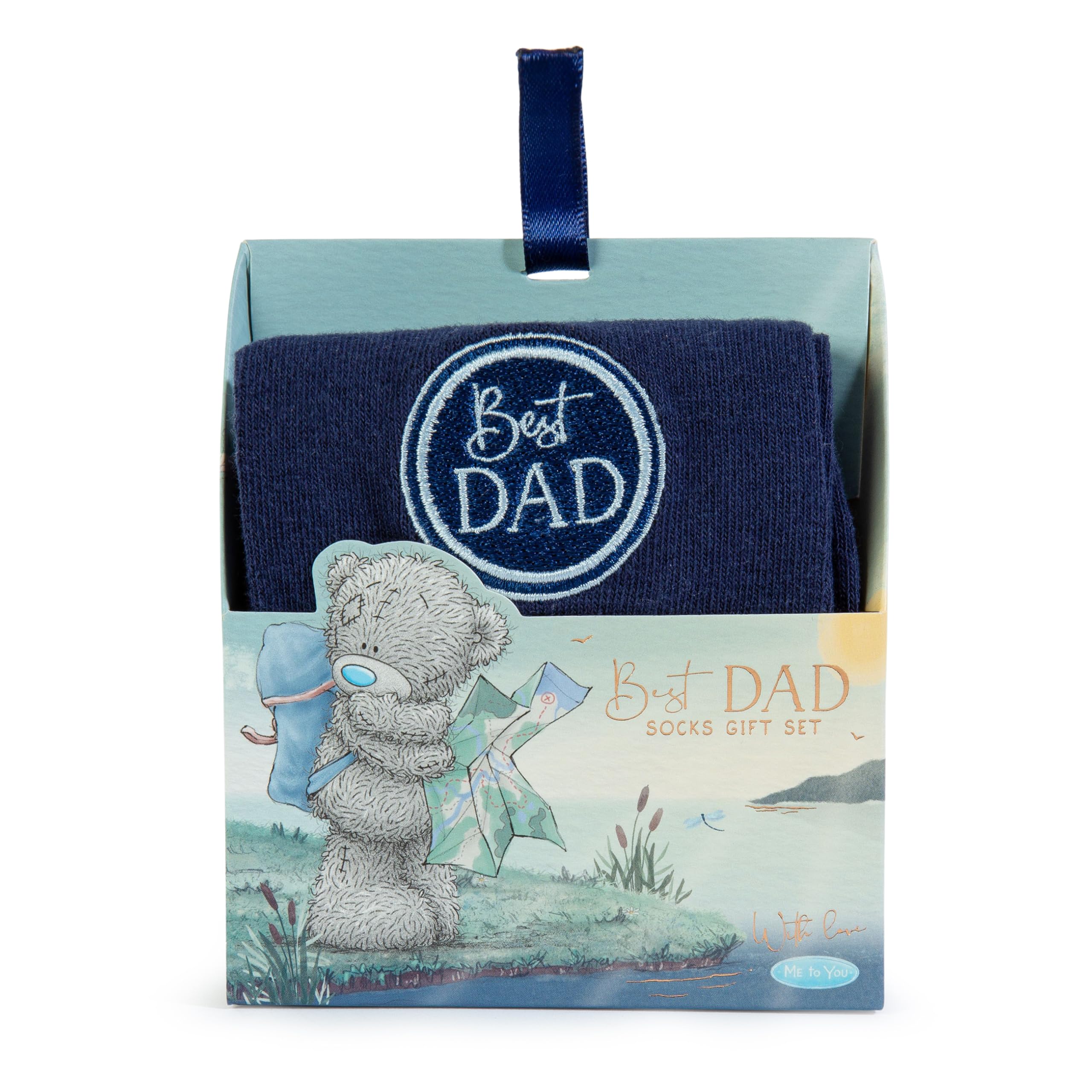 Me to You Tatty Teddy 'Best Dad' Socks In Gift Box For Father's Day Or Birthday - Official Collection