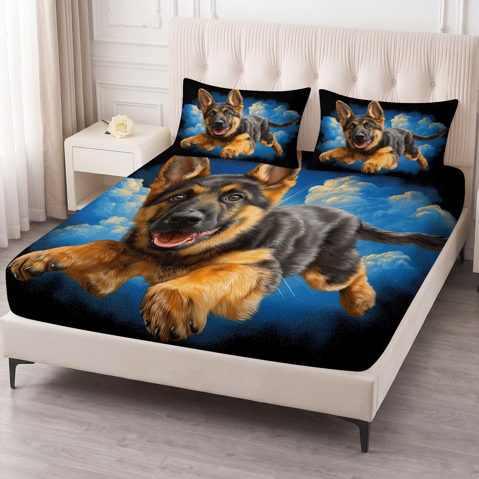 Sábana bajera ajustable tamaño Super King de 180 x 200 cm, microfibra suave para niños y adolescentes, resistente a la decoloración, con bolsillo profundo de 30 cm, color negro