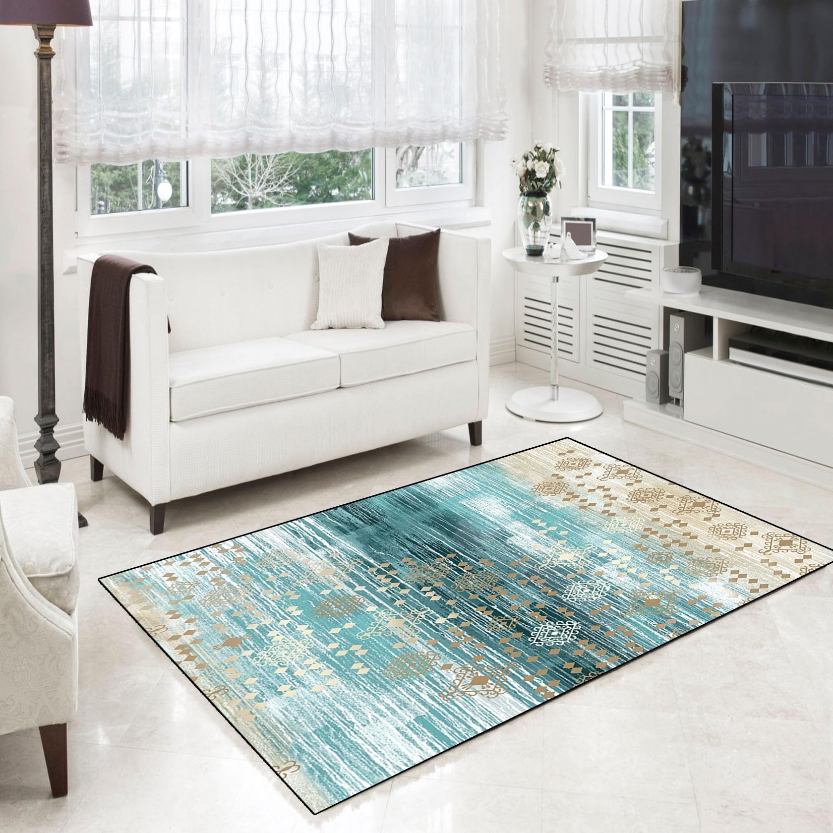 Alfombra pasillos antideslizante lavable 100 x 110 cm alfombra larga para cocina con respaldo TPR