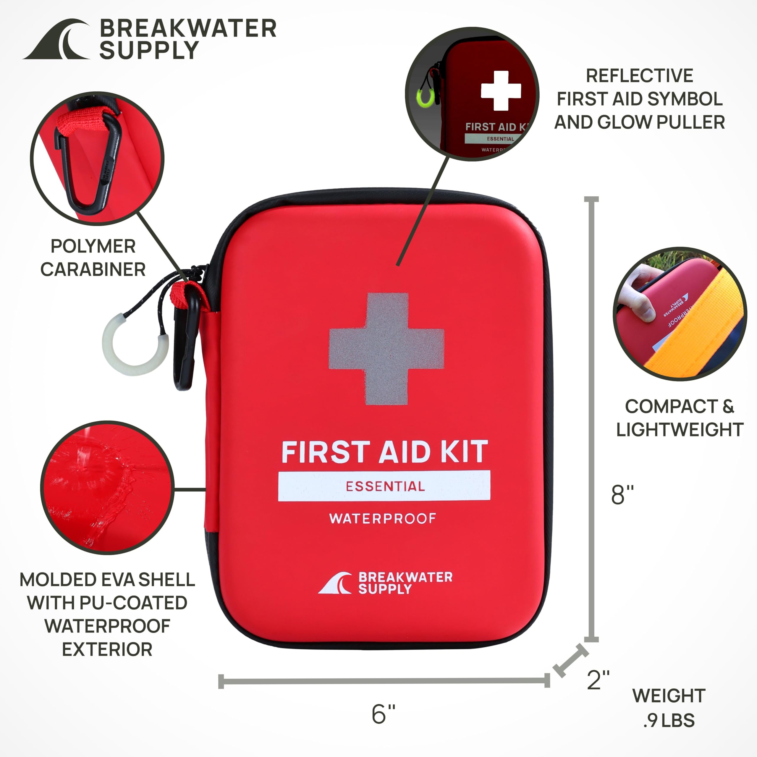 防犯・セキュリティ用品 HSA Emergency Identification Capsul Amazon.com: Breakwater Supply™ First Aid Kit for Car, Home, Office