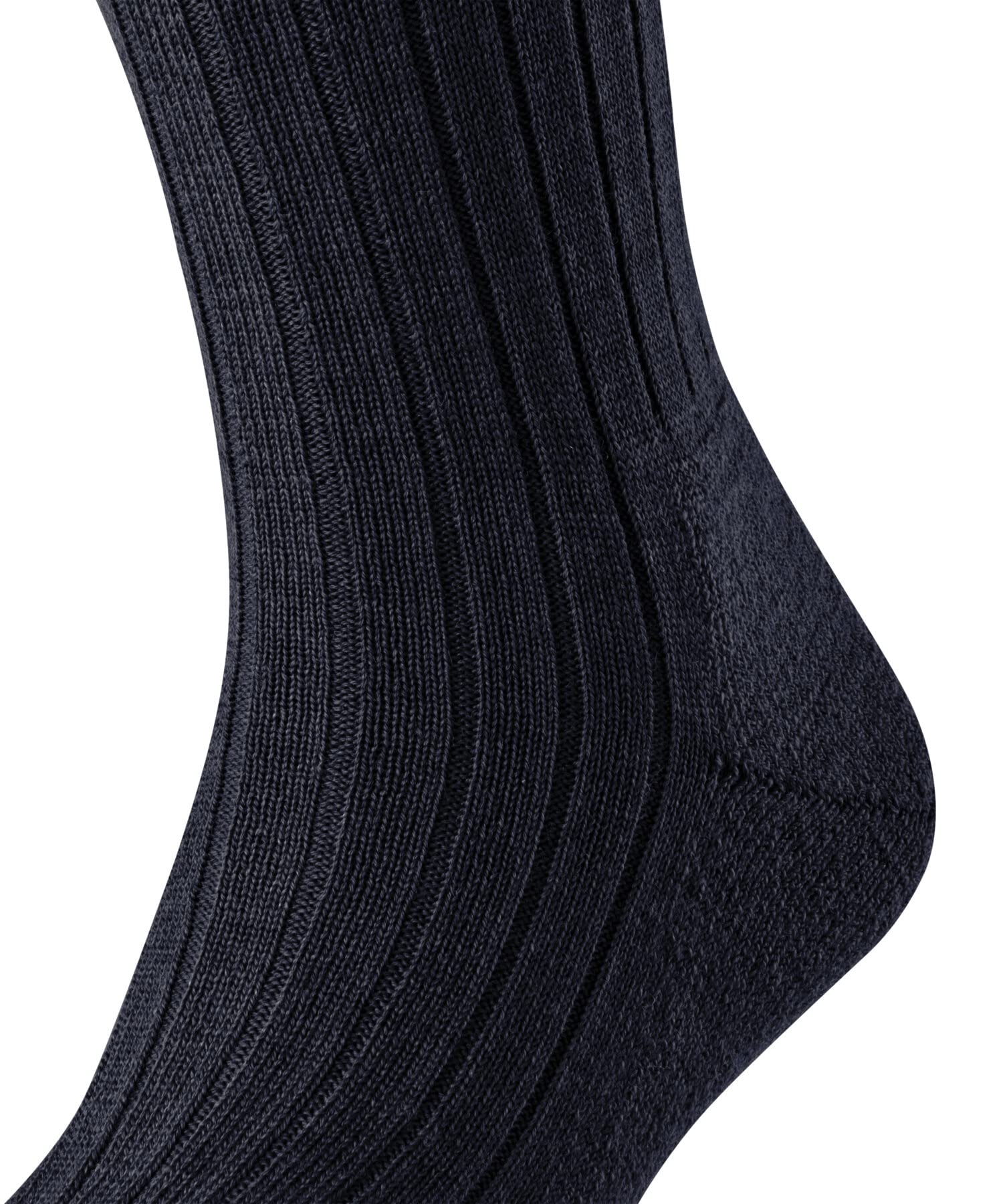 FALKE Mężczyźni Podkolanówki Teppich Im Schuh M Kh wełna długie jednokolorowe 1 Para, Niebieski Dark Navy 6370, 47-48