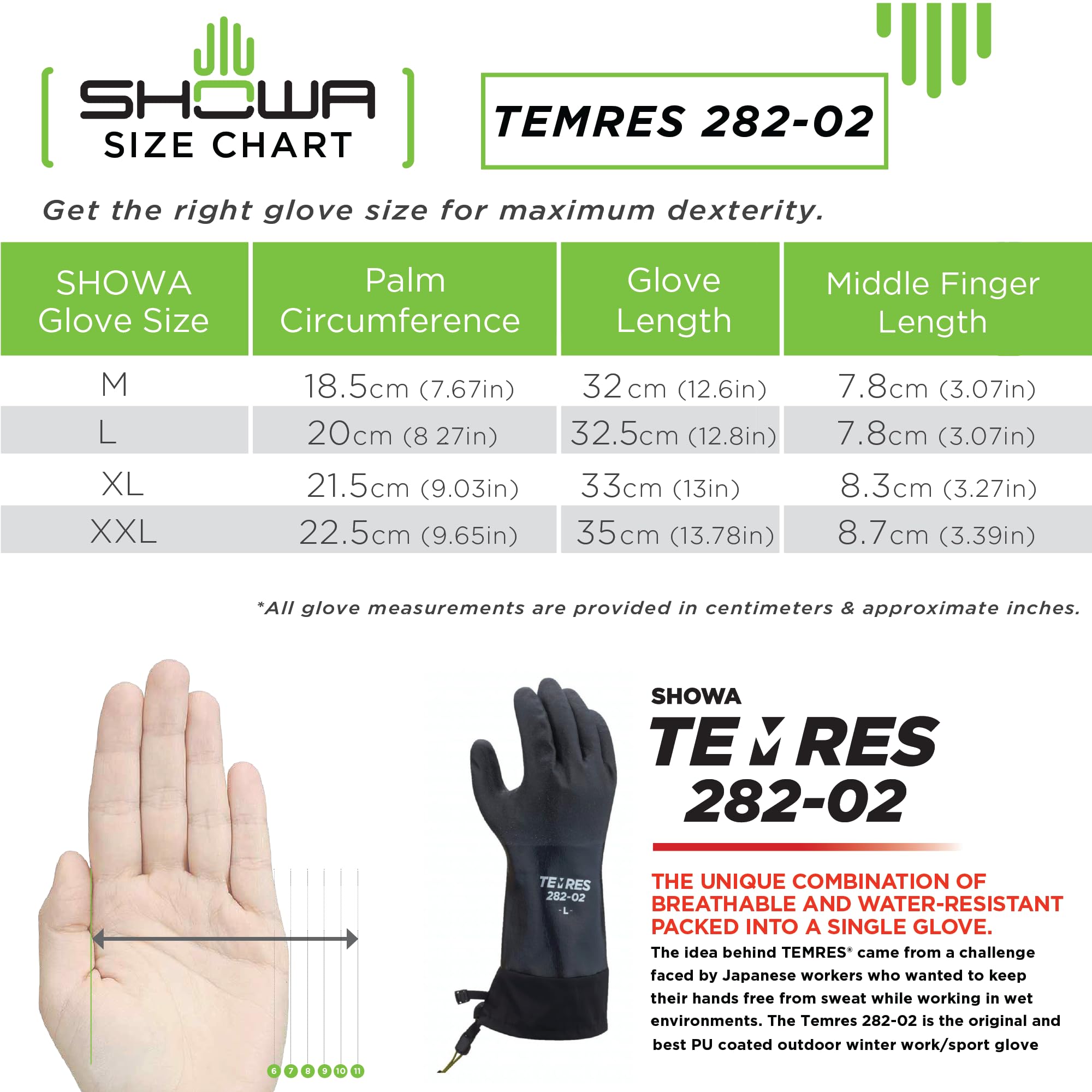 SHOWA 282-02 Gants de